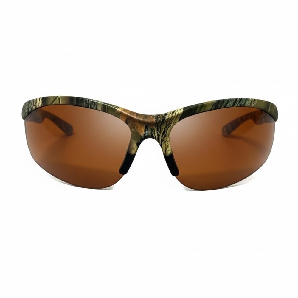 Camouflage Shield Sunglasses Mens One Size Camo Hunting Outdoor